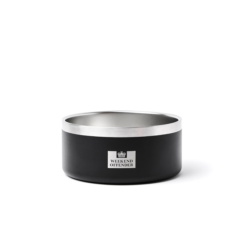 Small WO Dog Bowl Black|One Size|Black