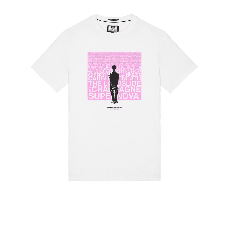 Supernova Graphic T-Shirt White/Pink