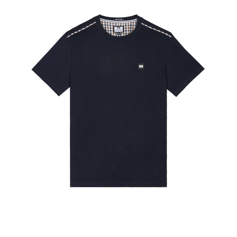 Manuel T-Shirt Navy/Mid House Check