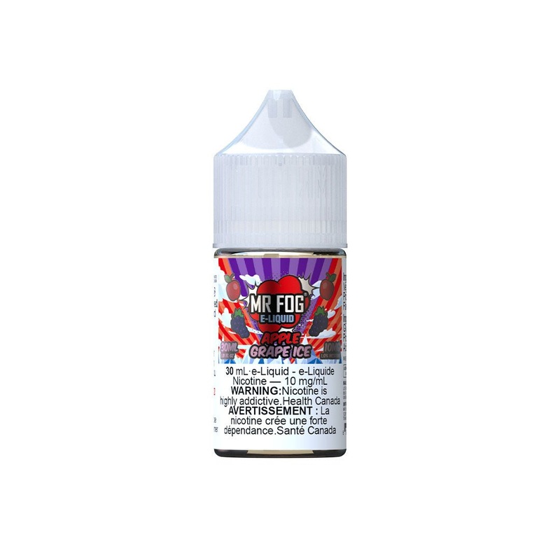 Mr. Fog Salt – 30mL|Apple Grape Ice|Blueberry Dragonfruit Ice|Cool Mint|Kiwi Melon Acai Ice|Peachy Razzy Ice|Rainbow|Strawmelon Kiwi|Strawapple Peach Ice|10mg/mL|20mg/mL