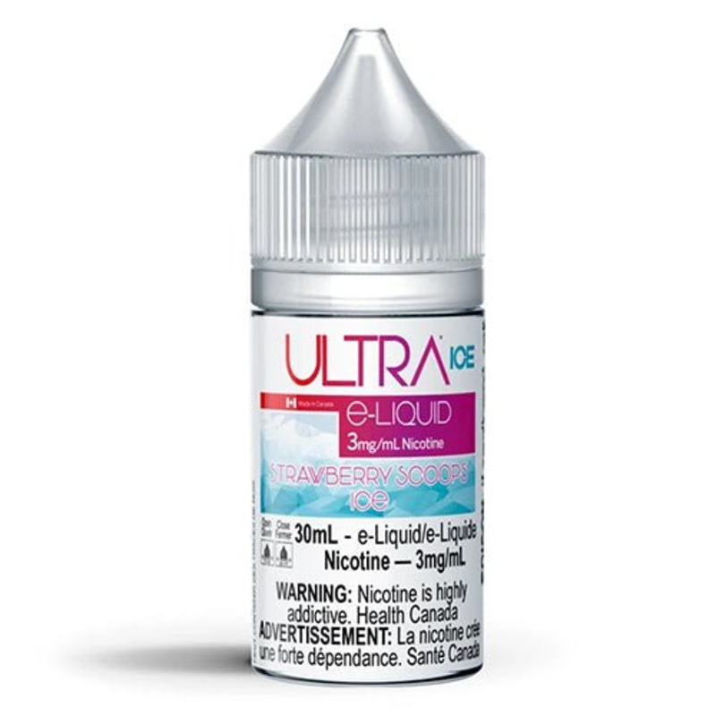 Ultra E-Liquid Iced by Ultra Liquid Labs – Strawberry Scoops Ice