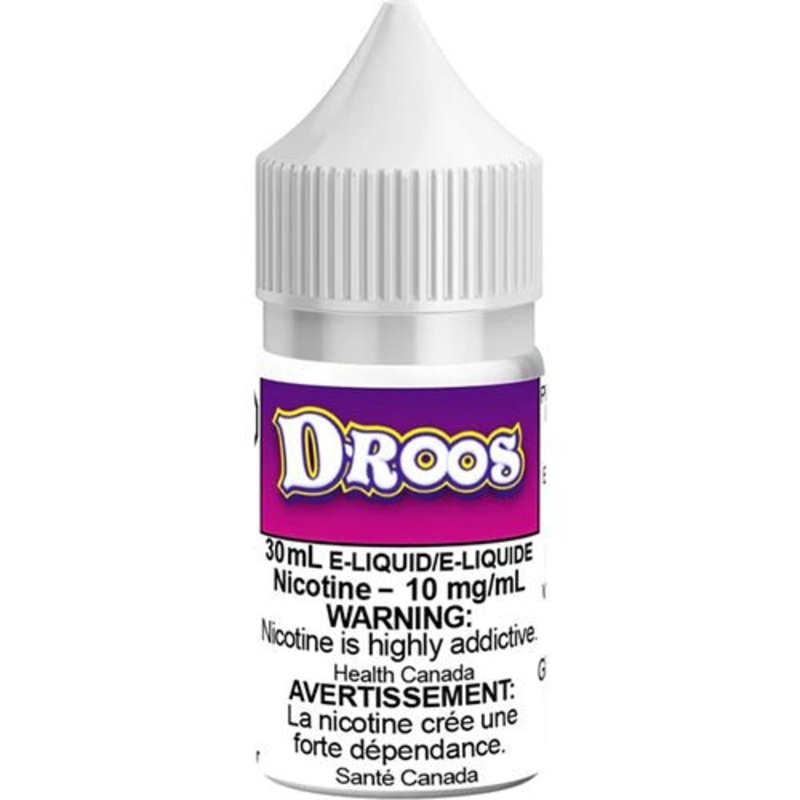 DROOS SALT by Park Vapes|Alberta|Manitoba|Ontario|Federal (BC SK NL NS)|30mL|60mL|100mL|10mg/mL|20mg/mL