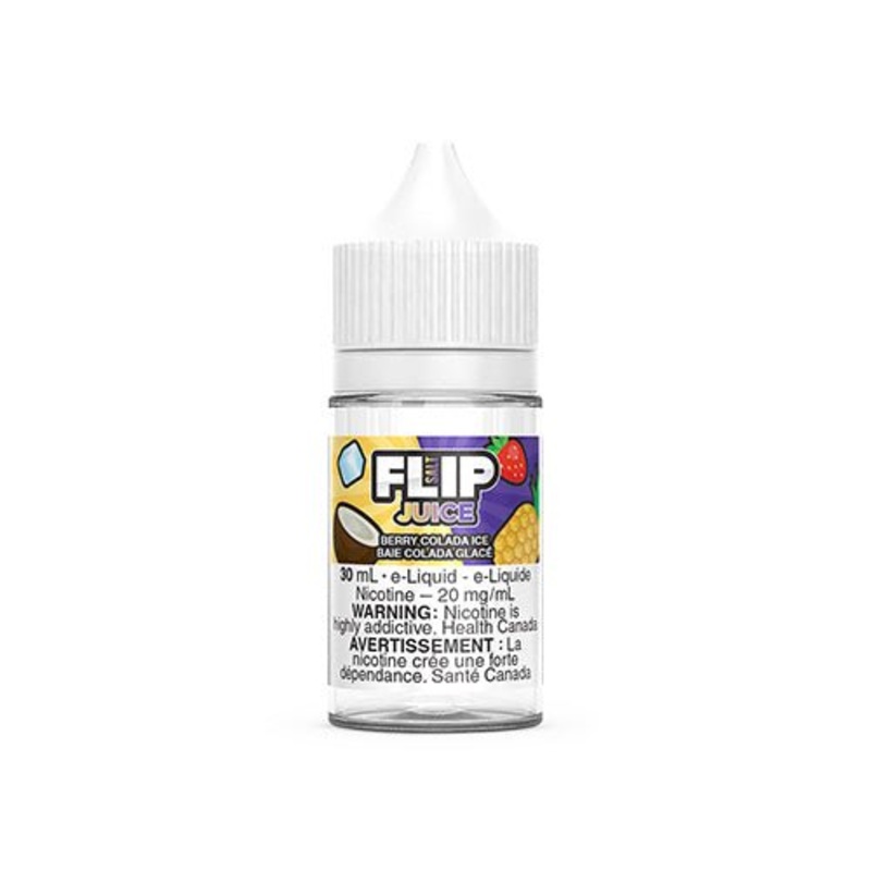 FLIP Juice Salt|Berry Colada Ice|Grape Punch Ice|Passion Punch Ice|Razz-Nana Ice|Straw Mango Ice|Straw Melon Ice|Tropical Ice|12mg/mL|20mg/mL
