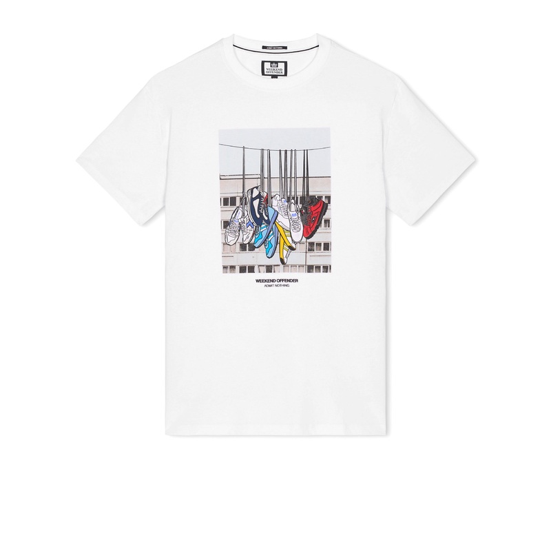 Battle Lines Graphic T-Shirt White