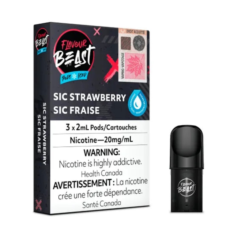Flavour Beast Pods – Sic Strawberry