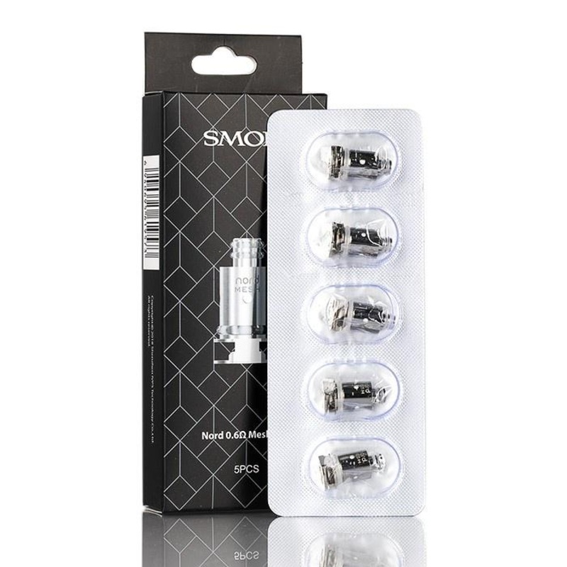Smok – Nord Replacement Coils|Mesh 0.6 ohm|Mesh-MTL 0.8 ohm|Regular 1.4 ohm
