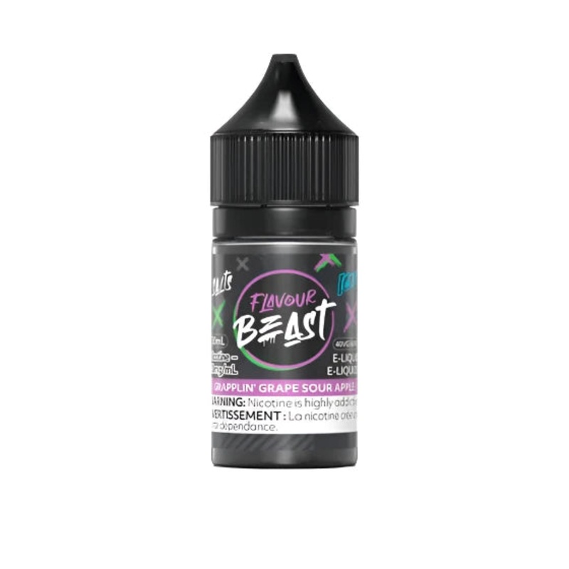 Flavour Beast – Grapplin’ Grape Sour Apple Iced 30ml Salt