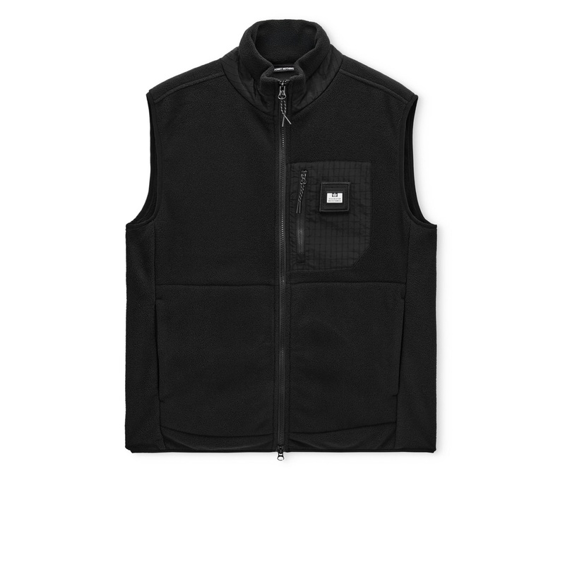 Blaine Polar Fleece Gilet Black