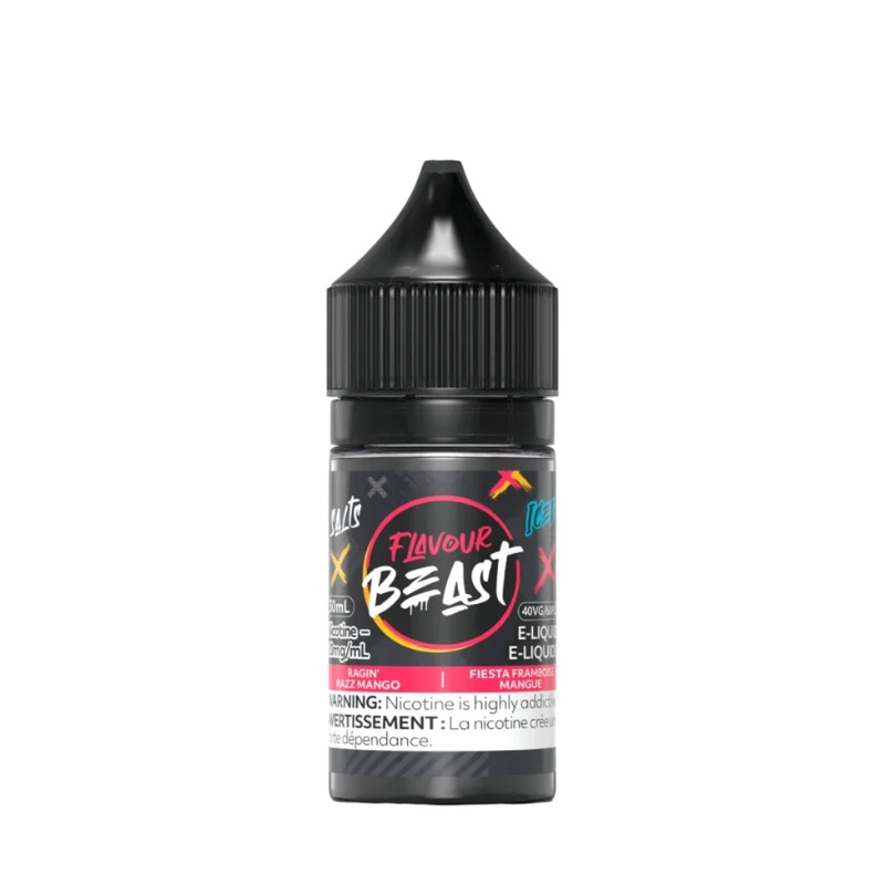 Flavour Beast – Ragin’ Razz Mango Iced 30ml Salt