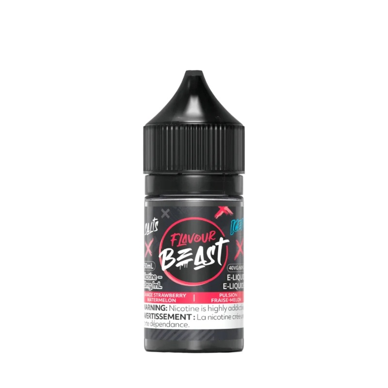 Flavour Beast – Savage Strawberry Watermelon Iced 30ml Salt