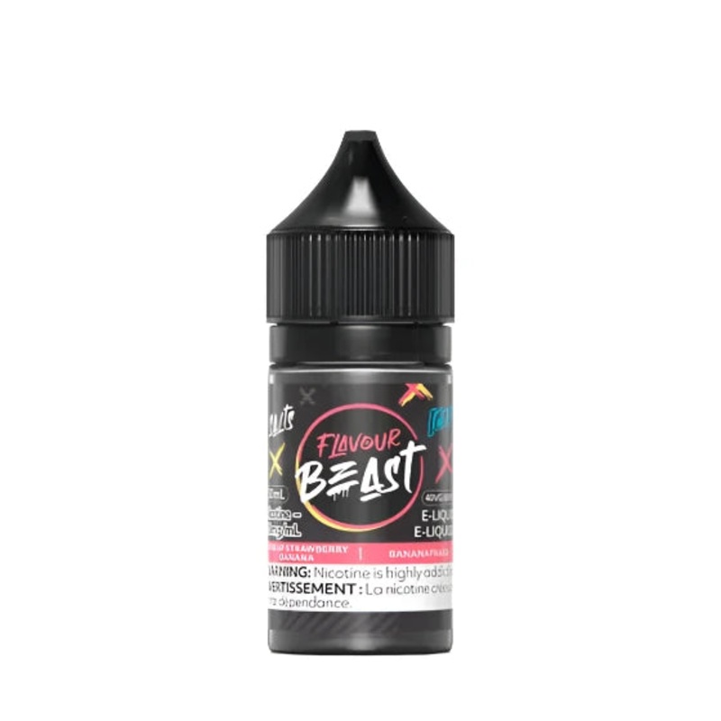 Flavour Beast – STR8 UP Strawberry Banana Iced 30ml Salt