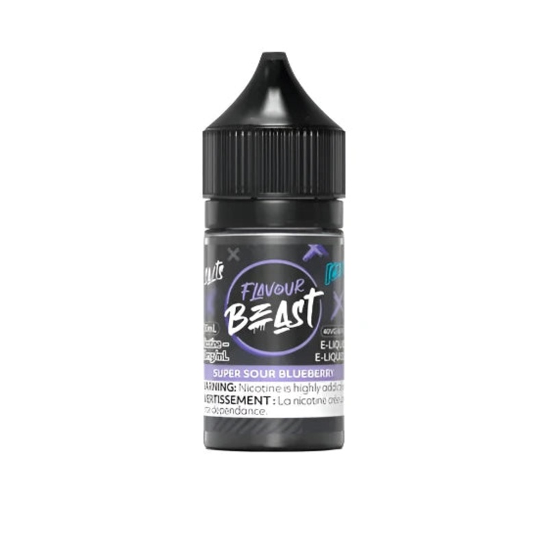 Flavour Beast – Super Sour Blueberry Iced 30ml Salt