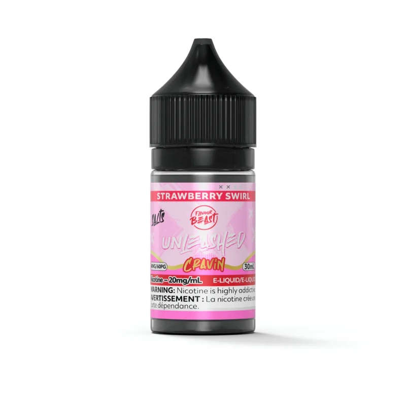 Flavour Beast Unleashed Cravin – Strawberry Swirl 30 ml Salt