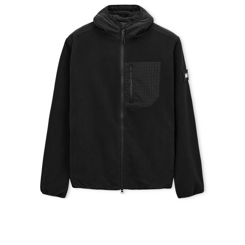Sharrock Polar Fleece Hoodie Black