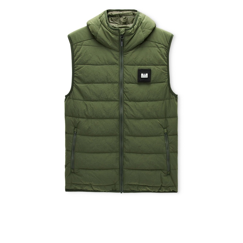 Toronto Hooded Gilet Bay Leaf Green