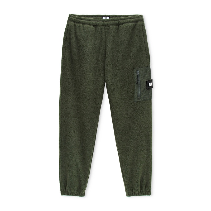 Vander Polar Fleece Pants Black Forest Green
