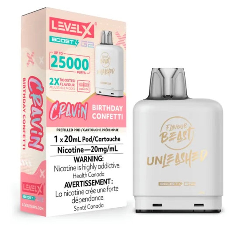 Flavour Beast Unleashed Level X Boost G2 25k – Cravin’ Series – Birthday Confetti