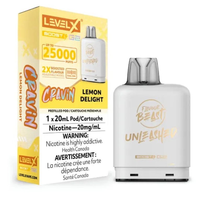 Flavour Beast Unleashed Level X Boost G2 25k – Cravin’ Series – Lemon Delight