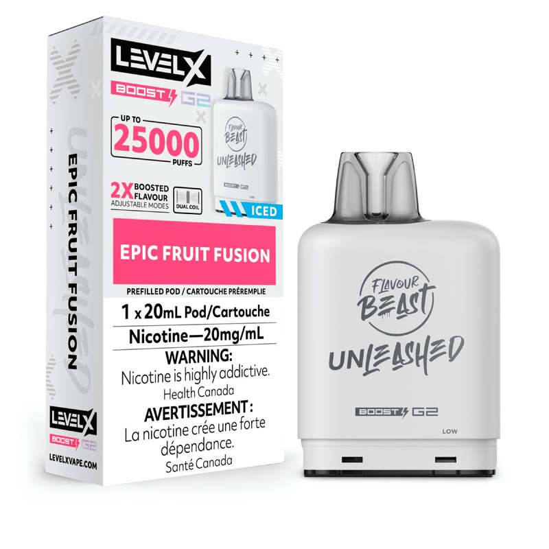 Flavour Beast Unleashed Level X Boost G2 25k – Epic Fruit Fusion Iced