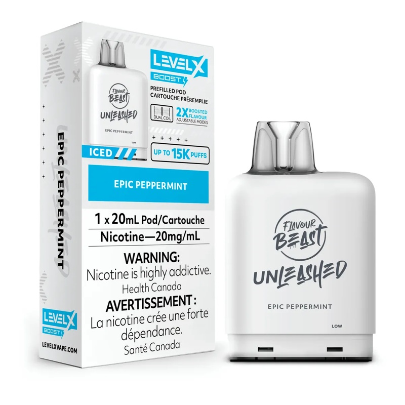 Flavour Beast Unleashed Level X Boost G2 25k – Epic Peppermint Iced