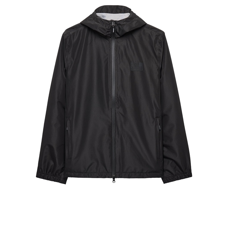 Football + Festivals Waterproof Pack Away Jacket Black