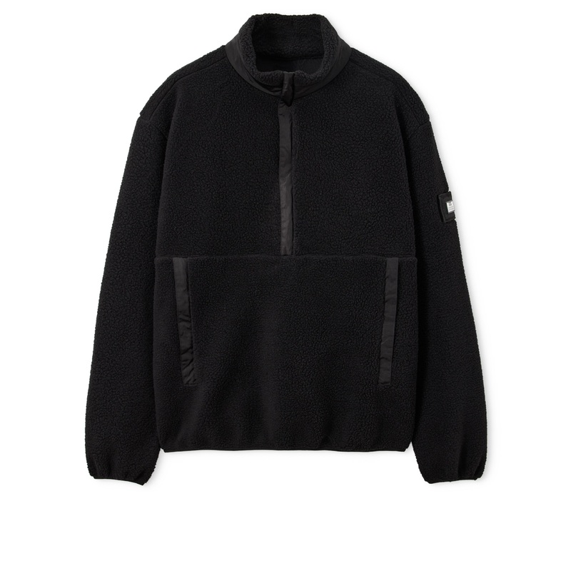 Stanier Sherpa Fleece Sweatshirt Black