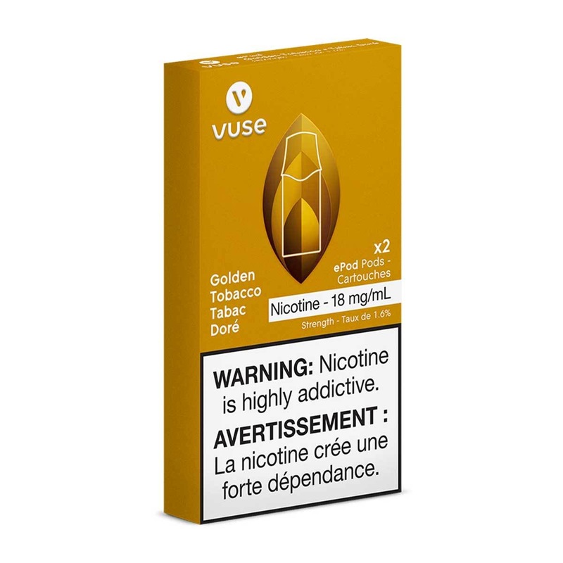 Vuse Epod – Golden Tobacco|0MG|18MG|12MG