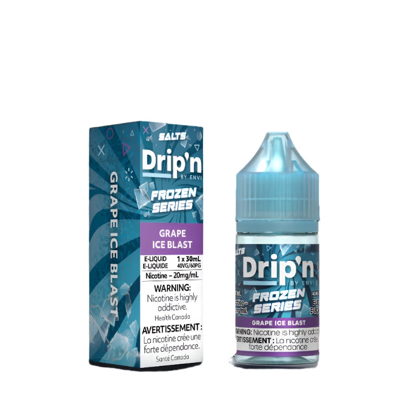Drip’n by Envi – Frozen Series – Grape Ice Blast 30 ml Salt