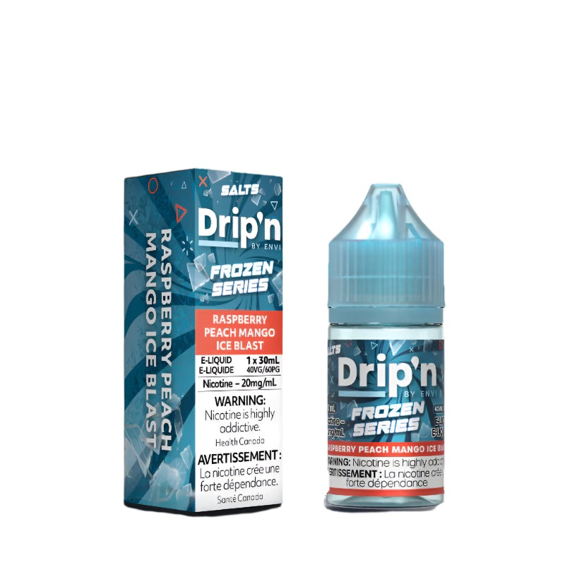 Drip’n by Envi – Frozen Series – Raspberry Peach Mango Ice Blast 30 ml Salt