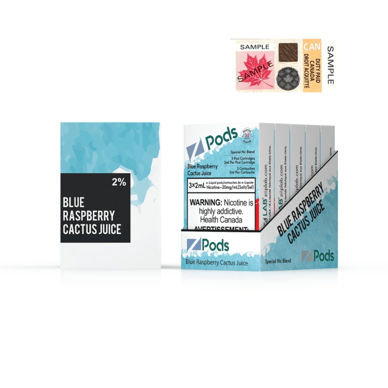 Z Pods – Blue Raspberry Cactus Juice 20mg