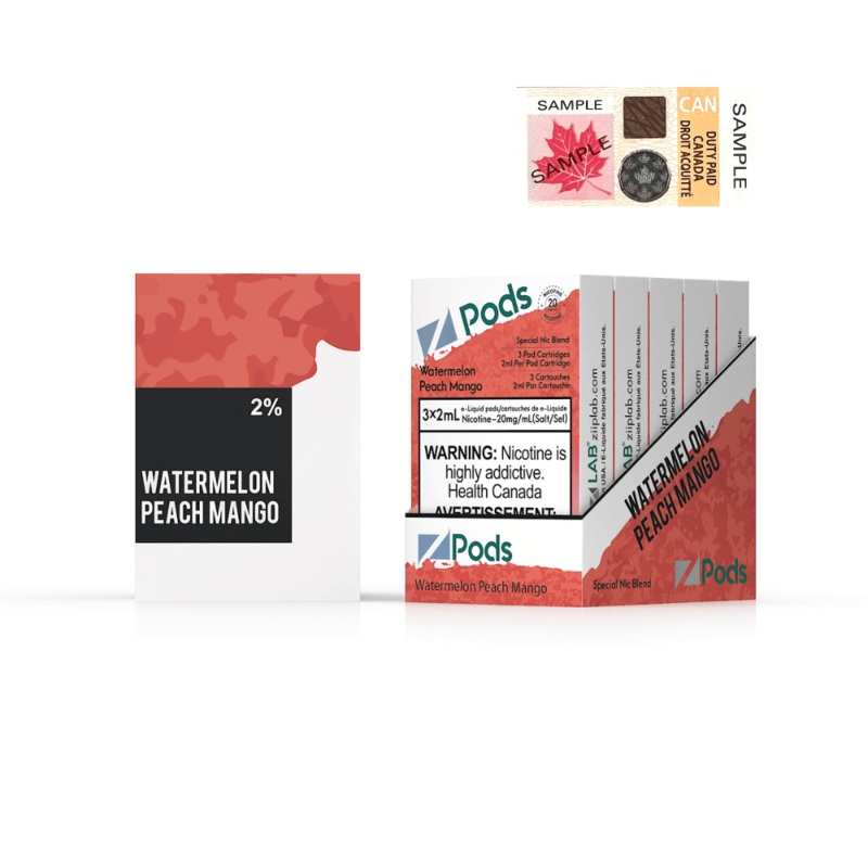 Z Pods – Watermelon Peach Mango 20mg