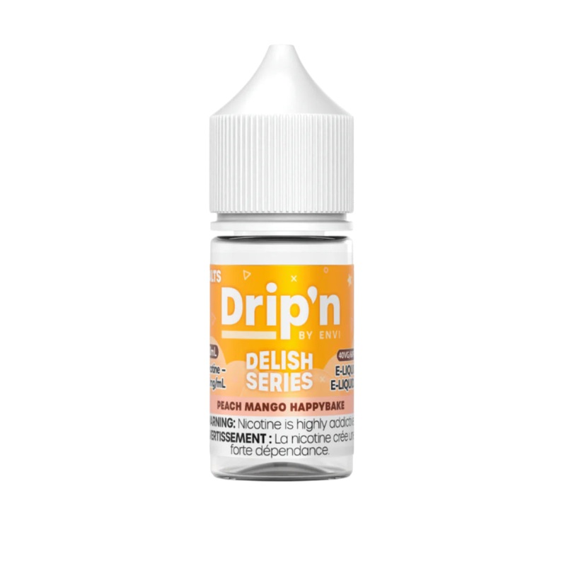 Drip’n by Envi – Delish Series – Peach Mango Happybake 30 ml Salt