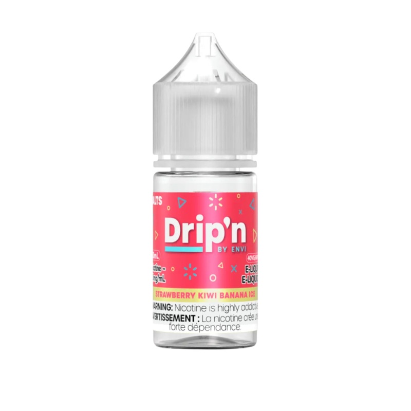 Drip’n by Envi – Strawberry Kiwi Banana Ice 30 ml Salt
