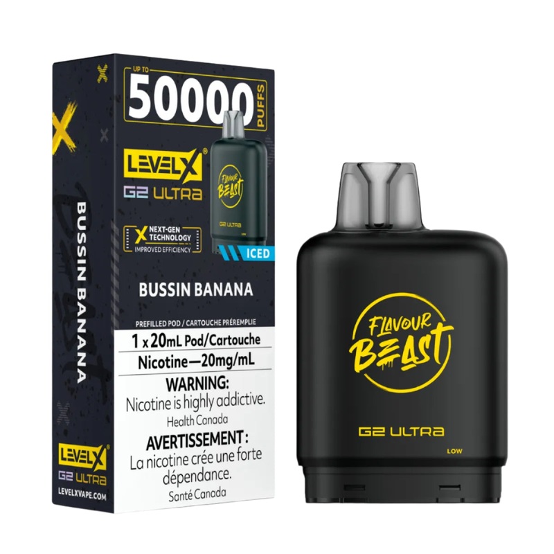Flavour Beast Level X G2 Ultra 50k – Bussin Banana Iced