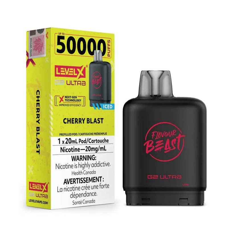 Flavour Beast Level X G2 Ultra 50k – Cherry Blast Iced