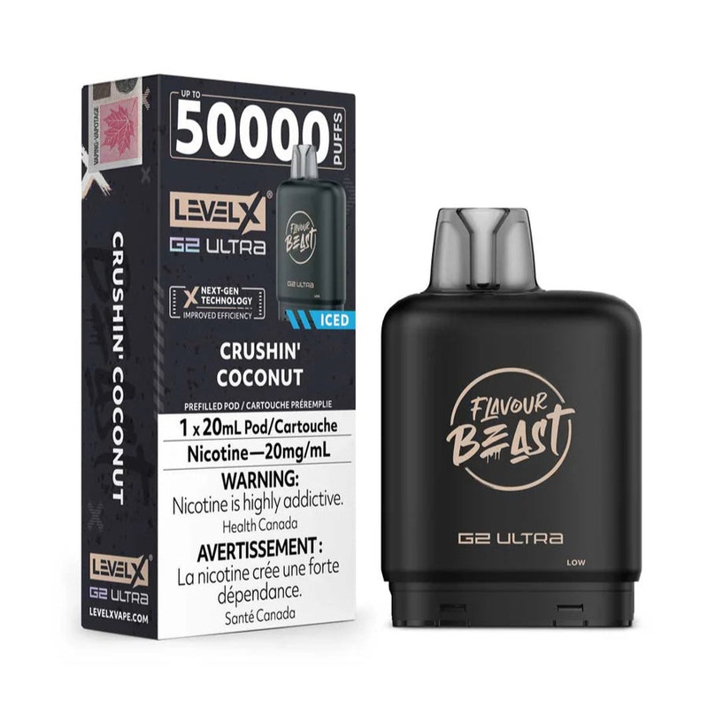 Flavour Beast Level X G2 Ultra 50k – Crushin’ Coconut Iced