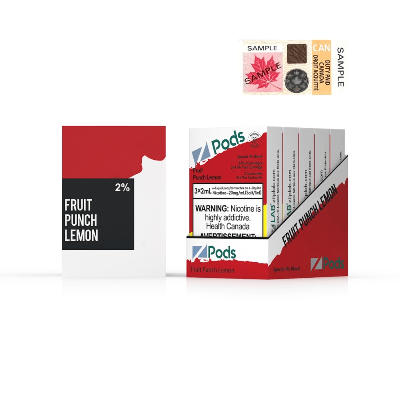 Z Pods – Fruit Punch Lemon 20mg