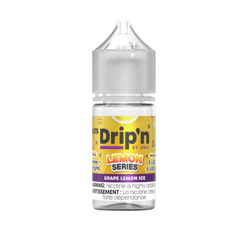 Drip’n by Envi – Lemon Series – Grape Lemon Ice 30 ml Salt
