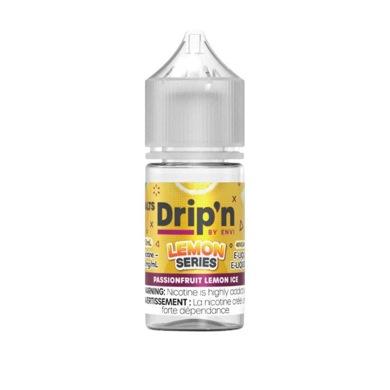 Drip’n by Envi – Lemon Series – Passionfruit Lemon Ice 30 ml Salt