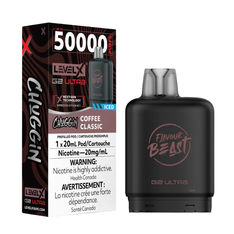 Flavour Beast Level X G2 Ultra 50k – Chuggin’ Coffee Classic Iced