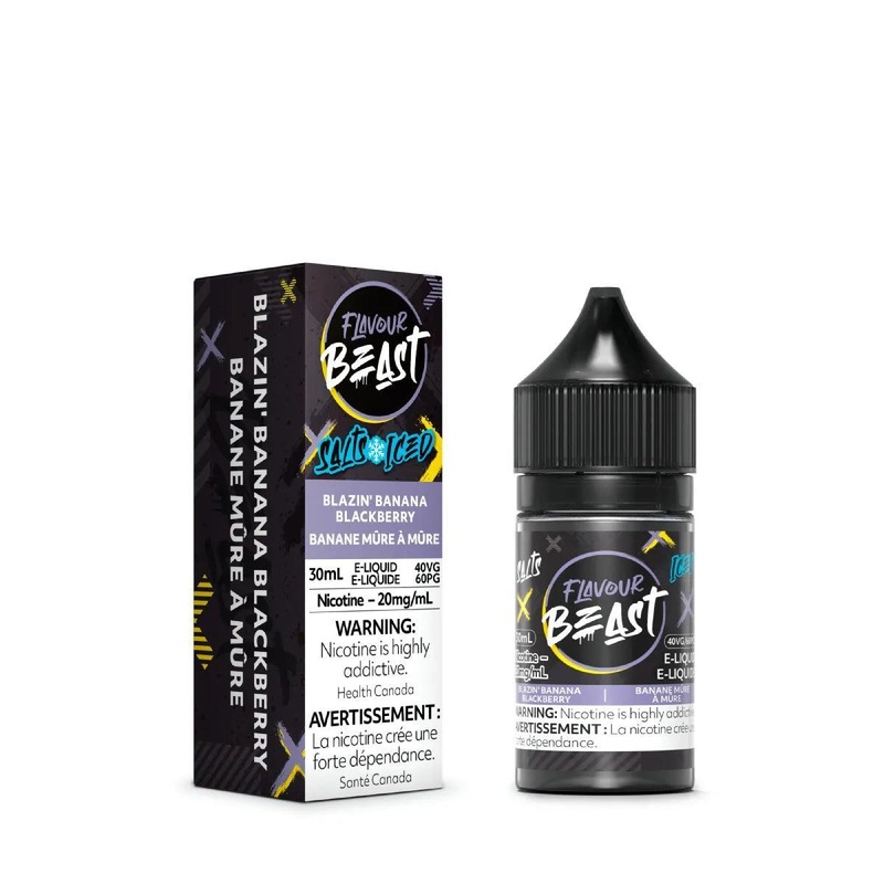 Flavour Beast Salts – Blazin’ Banana Blackberry Iced