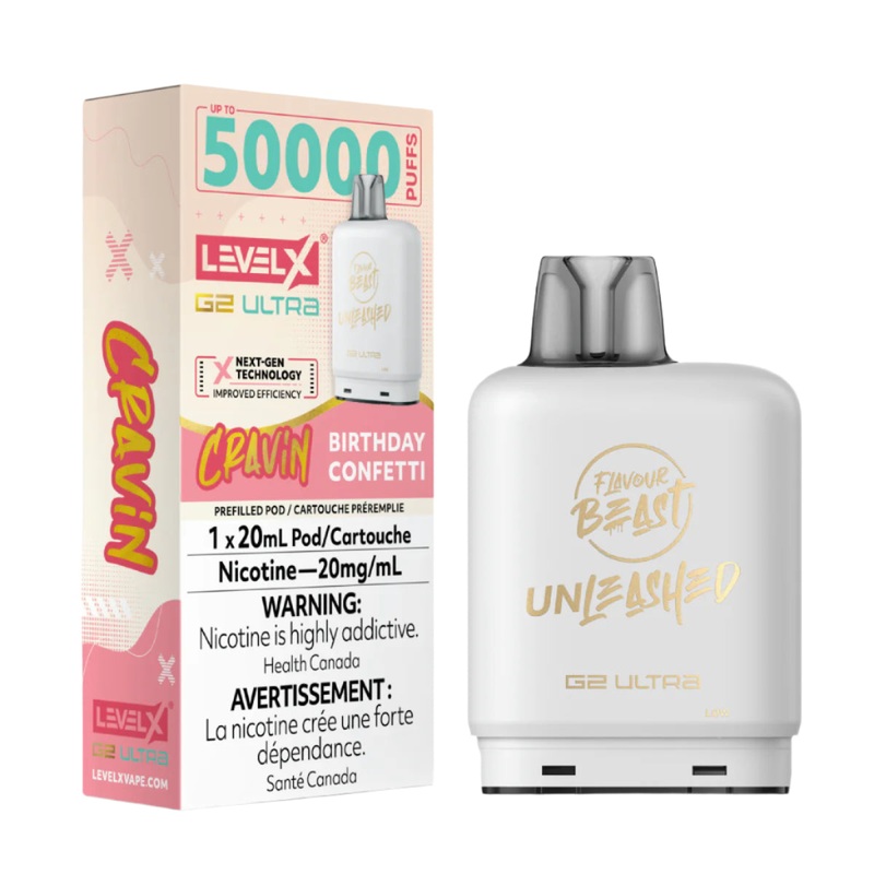 Flavour Beast Unleashed Level X G2 Ultra 50k – Cravin’ Birthday Confetti