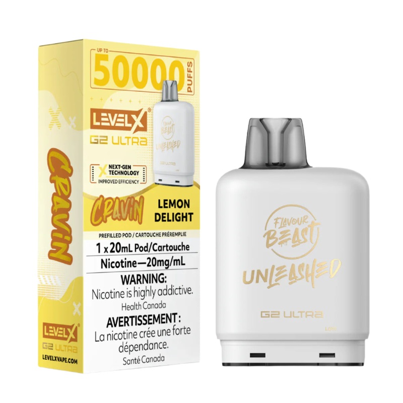 Flavour Beast Unleashed Level X G2 Ultra 50k – Cravin’ Lemon Delight