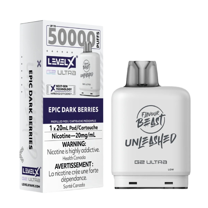 Flavour Beast Unleashed Level X G2 Ultra 50k – Epic Dark Berries