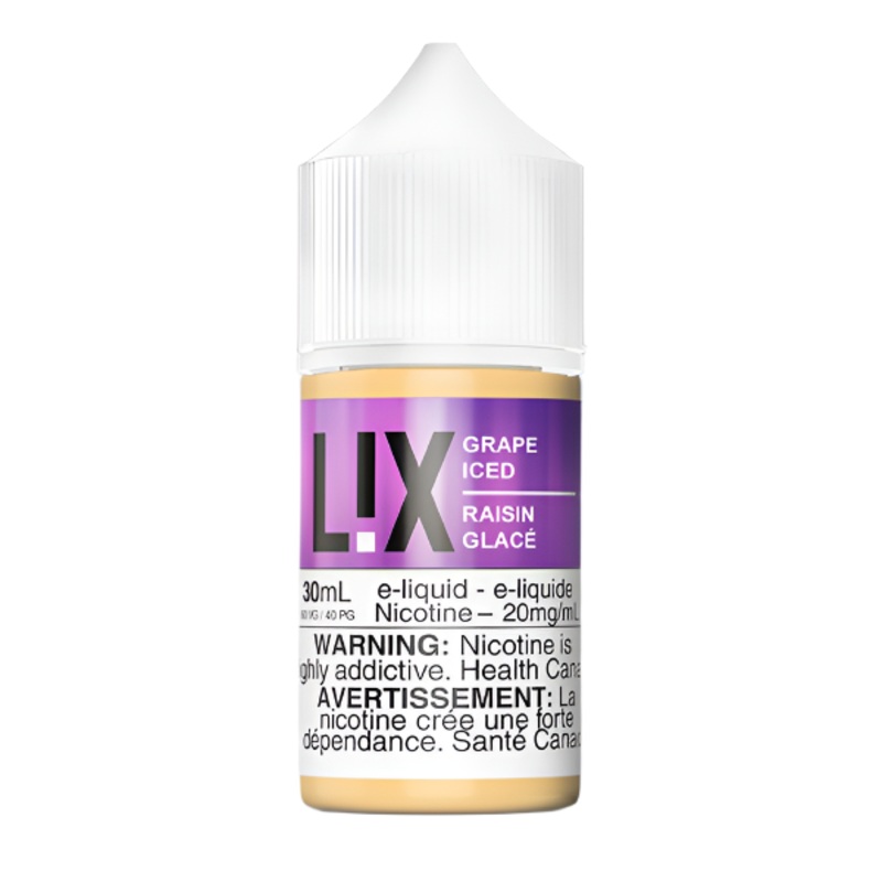L!X – Grape Iced 30 ml Salt|10 MG|20 MG