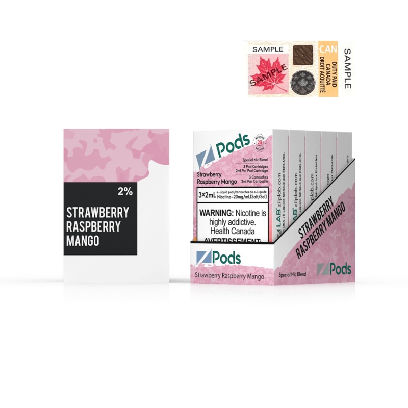Z Pods – Strawberry Raspberry Mango 20mg