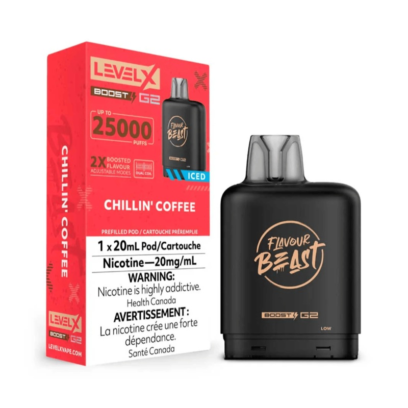 Flavour Beast Level X Boost G2 25k – Chillin’ Coffee Iced