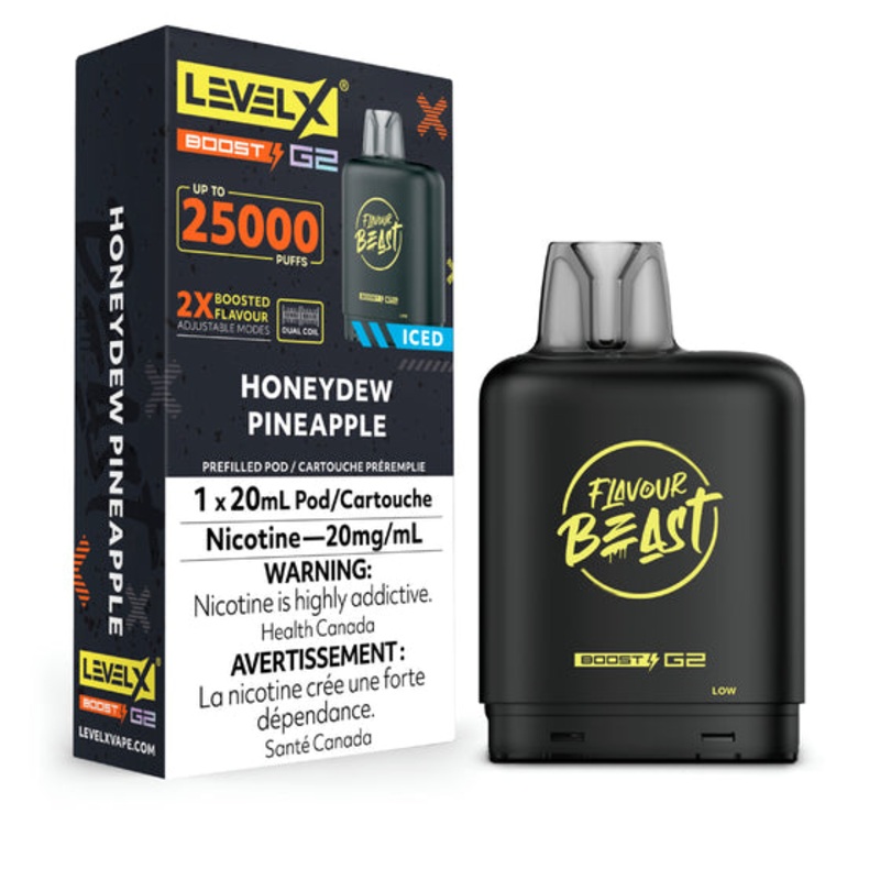 Flavour Beast Level X Boost G2 25k – Honeydew Pineapple Iced