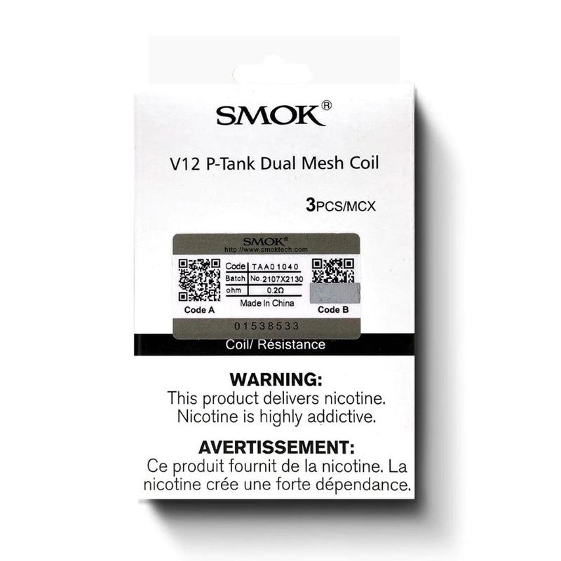 SMOK V12 P-Tank Replacement Coils (3-Pack)