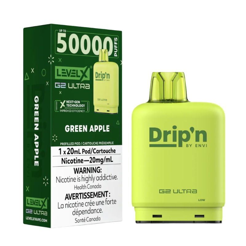 Drip’n Level X G2 Ultra 50k – Green Apple